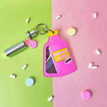 Load image into Gallery viewer, Tummy Hurts Mirror + Pill Case Keychain - Tigertree