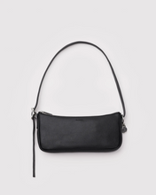 Load image into Gallery viewer, Recycled Leather Pochette - Black - Tigertree