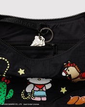 Load image into Gallery viewer, Medium Nylon Crescent Bag- Embroidered Hello Kitty Western - Tigertree
