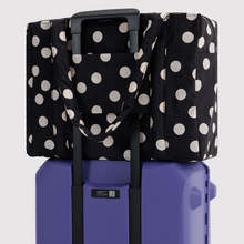 Load image into Gallery viewer, Cloud Carry-on - Black and Cream Polka Dot