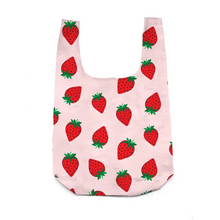 Load image into Gallery viewer, 2-in-1 Bag Charm & Shopping Bag - Ripe Strawberry - Tigertree