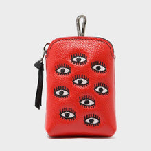 Load image into Gallery viewer, Florence Pouch All Over Eyes Embroidery- - Tigertree