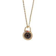 Load image into Gallery viewer, Combination Padlock Necklace - Tigertree
