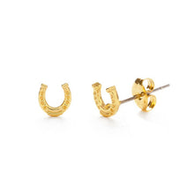 Load image into Gallery viewer, Horseshoe Earrings - Tigertree