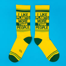 Load image into Gallery viewer, I Like Plants More Than People Gym Crew Socks