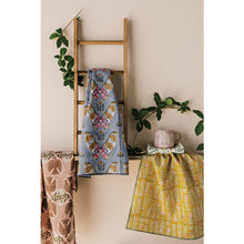 Load image into Gallery viewer, Aurora Block Print Dishtowel - Tigertree