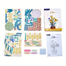 Load image into Gallery viewer, DIY Wooden Puzzle Kit: Lily Bloom Kit - Tigertree