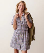 Load image into Gallery viewer, Arden Mini Shirt Dress - Blue & Lavender Plaid