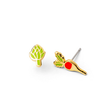 Load image into Gallery viewer, Radish Artichoke Earrings - Tigertree