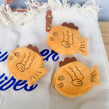 Load image into Gallery viewer, Taiyaki Fish Zipper Keychain Pouch - Tigertree