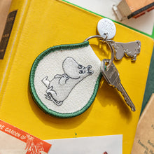 Load image into Gallery viewer, Moomintroll Sitting Patch Keychain - Tigertree