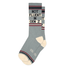 Load image into Gallery viewer, Not Fluent In Gen Z Gym Crew Socks - Tigertree