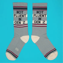 Load image into Gallery viewer, Not Fluent In Gen Z Gym Crew Socks - Tigertree