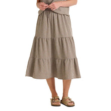 Load image into Gallery viewer, Sunkissed Tiered Midi Skirt - Almond