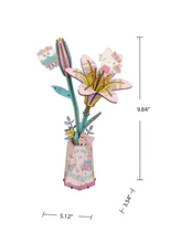 Load image into Gallery viewer, 3D Wooden Flower Keroppi & Hello Kitty Lily