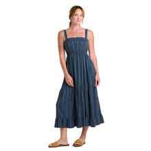 Load image into Gallery viewer, Taj Hemp Tiered Midi Dress
