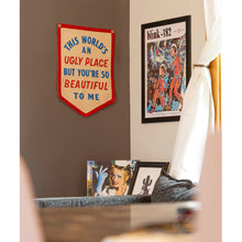 Load image into Gallery viewer, The World's An Ugly Place Camp Flag - Tigertree