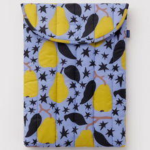 Load image into Gallery viewer, Puffy Laptop Sleeve 16" - Golden Pears