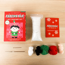Load image into Gallery viewer, Festive Elf Crochet Kit - Tigertree