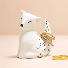 Load image into Gallery viewer, Ceramic Fox Ring Holder - Tigertree