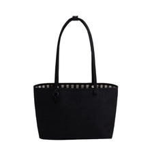 Load image into Gallery viewer, Medium Nylon Reversible Tote - Black Mix