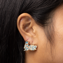 Load image into Gallery viewer, Floral Cats Earrings - Tigertree