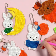 Load image into Gallery viewer, Miffy DIY Diamond Painting Keychain Kit - Tigertree