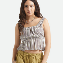 Load image into Gallery viewer, Red Stripe Worn In Abigail Tie Top