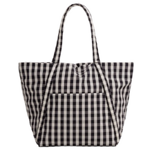 Load image into Gallery viewer, Cloud Bag - Black and Cream Gingham