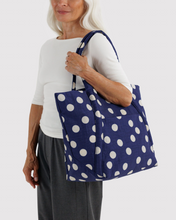 Load image into Gallery viewer, Cloud Bag - Navy & Cream Polka Dot