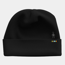 Load image into Gallery viewer, Thermal Merino Reversible Cuffed Beanie - Black One Size