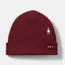Load image into Gallery viewer, Thermal Merino Reversible Cuffed Beanie - Cherry Lacquer One Size