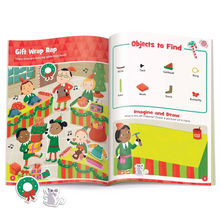 Load image into Gallery viewer, Christmas Hidden Pictures Puffy Sticker Playscenes - Tigertree