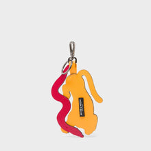 Load image into Gallery viewer, Tiger and Snake Charm Marigold Leather Keychain - Tigertree