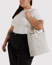 Load image into Gallery viewer, Horizontal Zip Duck Bag - Natural Grid