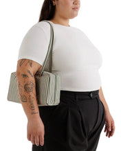 Load image into Gallery viewer, Nylon Bowler Bag - Sage Stripe