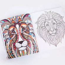 Load image into Gallery viewer, Stress Relieving Animal Designs Adult Coloring Book - Tigertree