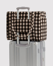 Load image into Gallery viewer, Small Cloud Carry On - Blurred Gingham Brown - Tigertree