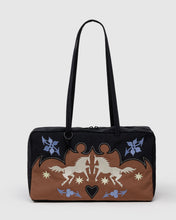 Load image into Gallery viewer, Medium Nylon Bowler Bag- Western Applique - Tigertree