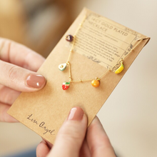 Load image into Gallery viewer, Enamel Fruit Charm Necklace