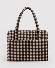 Load image into Gallery viewer, Cloud Carry On - Blurred Gingham Brown - Tigertree
