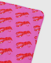 Load image into Gallery viewer, Puffy Picnic Blanket- Pink Lobster - Tigertree