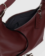 Load image into Gallery viewer, Recycled Leather Shoulder Bag- Mahogany - Tigertree