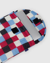 Load image into Gallery viewer, Puffy Laptop Sleeve 13/14"- Painted Check - Tigertree