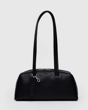 Load image into Gallery viewer, Recycled Leather Bowler Bag- Black - Tigertree