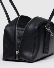 Load image into Gallery viewer, Recycled Leather Bowler Bag- Black - Tigertree