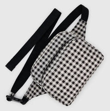 Load image into Gallery viewer, Fanny Pack - Black & White Gingham - Tigertree