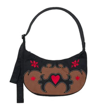 Load image into Gallery viewer, Medium Nylon Crescent Bag - Western Applique
