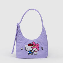 Load image into Gallery viewer, Mini Nylon Shoulder Bag- Embroidered Hello Kitty & My Melody - Tigertree