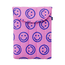 Load image into Gallery viewer, Puffy Laptop Sleeve 13/14" - Pop Pink Happy